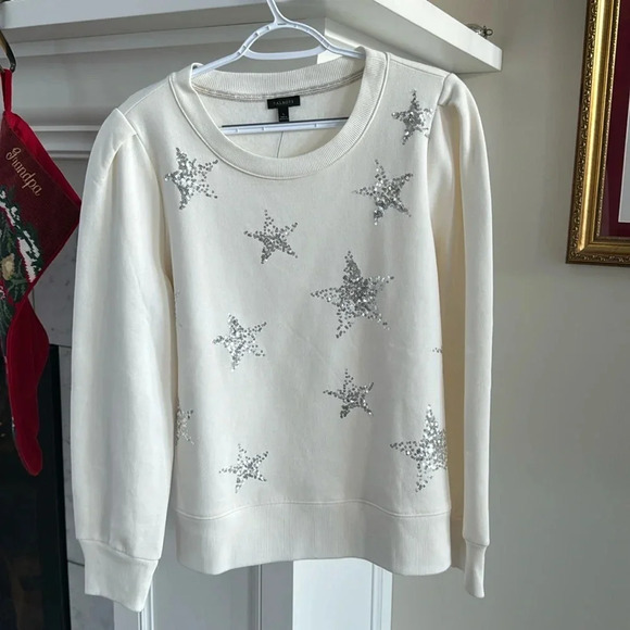 Talbots Tops - Talbots Sequin Stars Sweatshirt